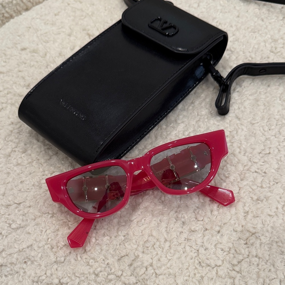 Valentino Pink V Due Sunglasses with Black Case